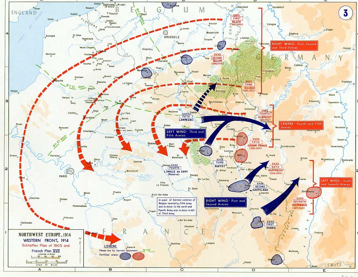 Western Front 1914 and Schlieffen Plan