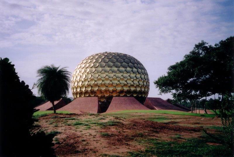 (CC) Photo: M. Peeva The Matrimandir at the center of Auroville
