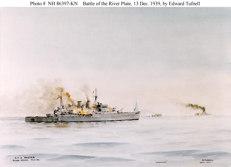 File:HMS Exeter at River Plate.jpg