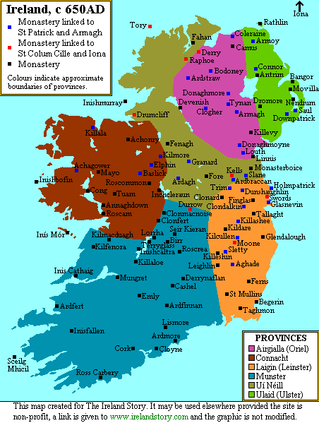 Monasteries founded in Ireland in this era