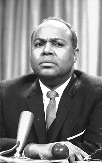 James Farmer, a civil rights activist who ran against Chisholm in the election
