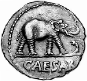 Caesar 1stDenarius reverse elephant.jpg