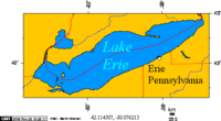 Erie PA on Lake Erie.