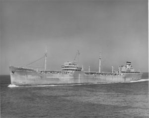 (PD) Photo: United States Navy / David Buell USNS Mission Los Angeles (T-AO-117) underway off Long Beach, California, date unknown.