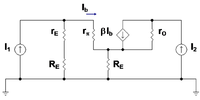 Small-signal circuit for bipolar current mirror