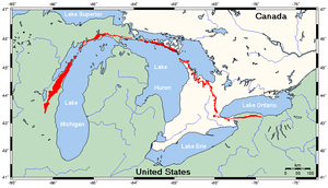 Niagara Escarpment map.png