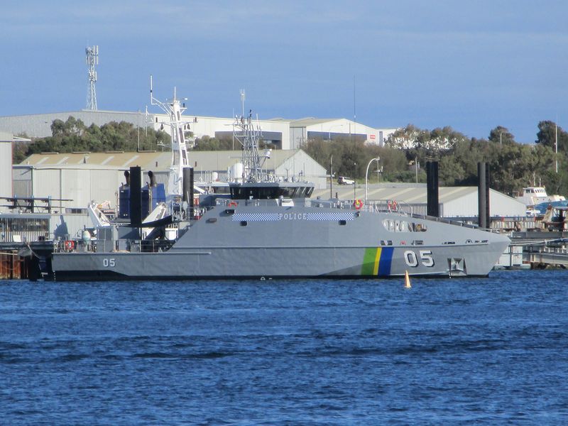File:RSIPV Gizo at Austal shipyards in Henderson, Western Australia, September 2019 01.jpg