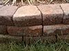 Stone used in a retaining wall