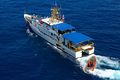 USCGC Raymond Evans uses her stern-launching ramp to deploy her pursuit boat.jpg