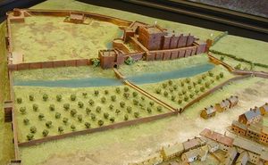 (CC [4]) Photo: Norman Walsh A model on display at Carlisle Castle's museum, showing how the structure may have appeared in the Middle Ages