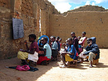 A classroom in the Bié Province