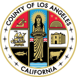 © Image: County of Los Angeles, California The official seal of the County of Los Angeles reflects the region's historical ties to the nearby Spanish missions.