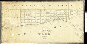 Old map of York, Upper Canada, 1827, Chewett, NMC16819.jpg
