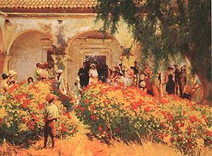 (PD) Painting: Charles Percy Austin Mary Pickford's Wedding by American artist Charles Percy Austin.