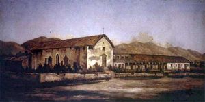 (PD) Painting: Henry Chapman Ford Mission San José, circa 1880-1881.