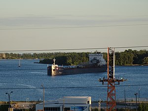 Algoma Enterprise enter's Toronto's shipping channel, at dusk, 2016 06 22 (3).JPG - panoramio.jpg