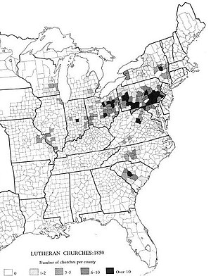 US census map of Lutheran churches - 1850.jpg