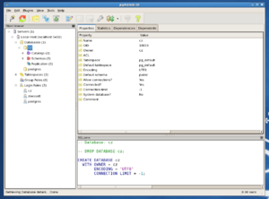 CentOS 5.4 screenshot pgAdmin III CZ clone postgres configuration.png