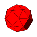 snub cube: 32 triangle + 6 square faces 24 vertices, 60 edges