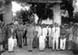 Vo Nguyen Giap gave a welcoming parade to US Maj. Archimedes Patti, head of the US Army intelligence team (OSS), 1945 Aug 26, Sunday.