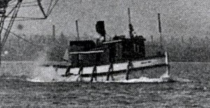 Tugboat and part-time fireboat Nellie Bly, in Toronto, in 1908.jpg