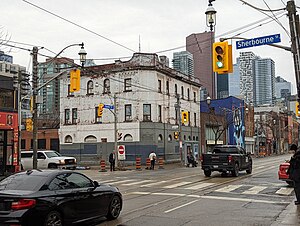 Kormann Hotel, built 1897, may have its facade recycled for a 97 metre condo, after decades of abandoment (51749357376).jpg