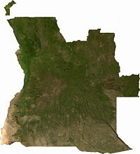 Satellite view of Angola