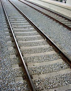Picture of railroad tracks.