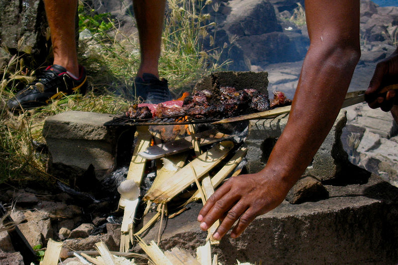 File:Whale meat being grilled, Semplers Cay, Bequia.jpg