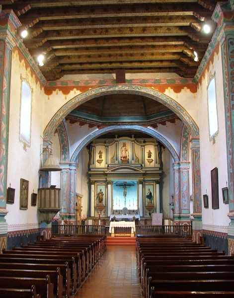 File:Mission San Luis Rey chapel interior.jpg