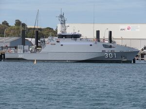 Teanoai II (301) at Austal shipyards in Henderson, Western Australia, September 2020 01.jpg