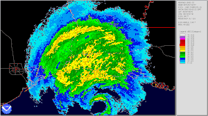 Hurricane Rita NEXRAD radar animation.gif