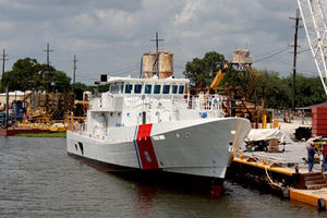 Sentinel class cutter Bernard C. Webber, launched on April 21, 2011, to enter service later in 2011.jpg