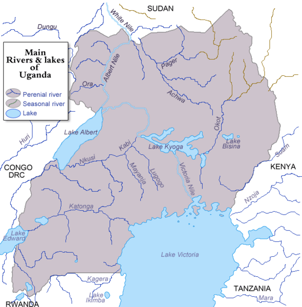 File:Rivers and lakes of Uganda.png