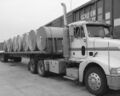 File:18 wheel transport truck loaded with rolls of paper.jpg