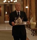 Alfred (Michael Caine) in the 2005 film Batman Begins.