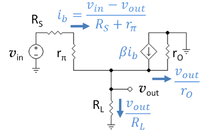 Small-signal circuit for voltage follower.