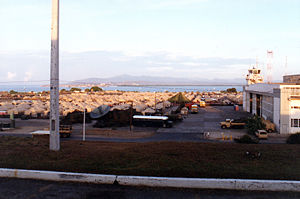 Guantanamo Naval Base with the Bay in the background.jpg