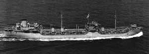 (PD) Photo: United States Navy Mission San Miguel (T-AO-129) at sea, date and location unknown.